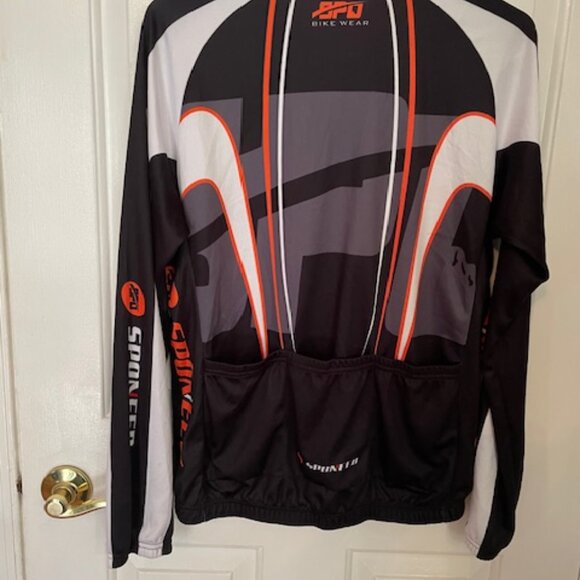 Sponeed Multi-Color Cycling Jersey, Long sleeve, Full Zip, Pocketed Bike Shirt, - Picture 4 of 4